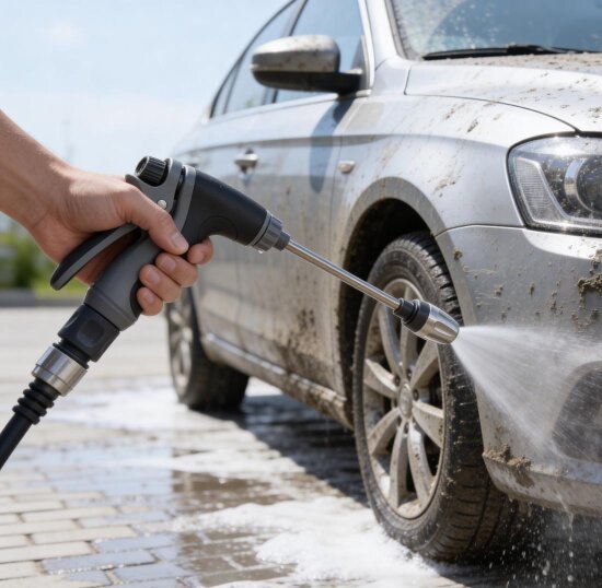 Jetterix Hochdruckdüse Fahrzeugreinigung – Auto und Reifen reinigen mit Gartenschlauch